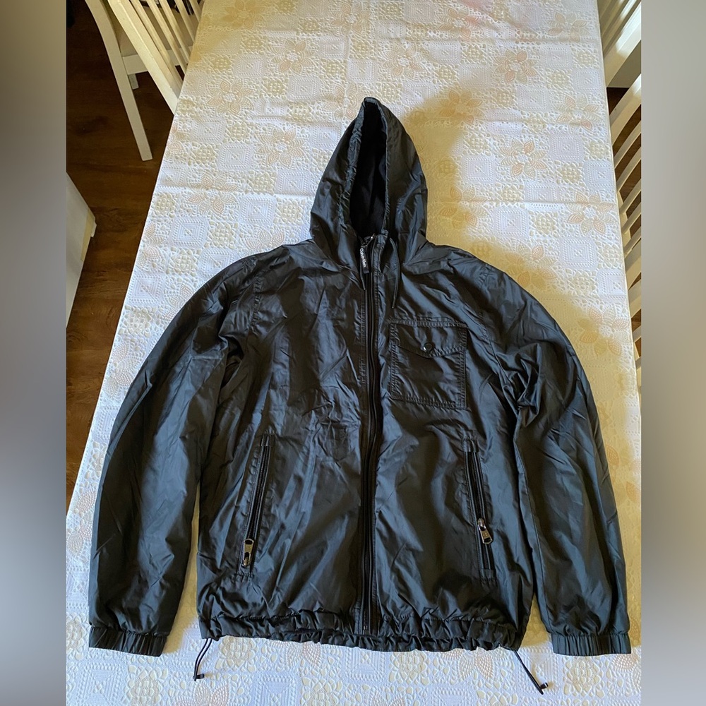 Calvin Klein Black Windbreaker Jacket